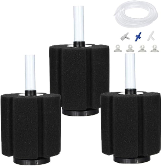 Bio Sponge Filter for Betta Fry Aquarium Fish Tank Up to 60 Gallon Each by Aquapapa