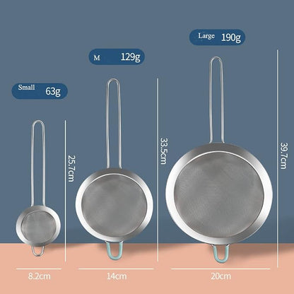 304 Stainless Steel 5.51 inch Fine Mesh Strainers - Image 3