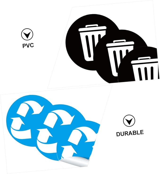 DECHOUS Reminding Waste Sorting Habits 6 Adhesive PVC Stickers - Image 6