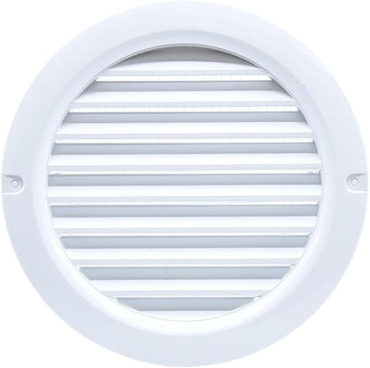 VENTS-US - 4" White Round Plastic Vent Cover - Compatible with 4 Inch Diameter - Image 2