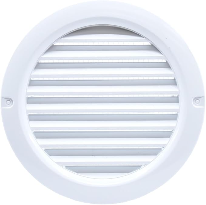 VENTS-US - 4" White Round Plastic Vent Cover - Compatible with 4 Inch Diameter - Image 6