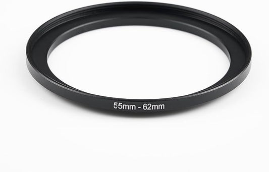 55mm to 62mm Step-Up Ring Filter Adapter, Metal Ring Step-Up Rings Adapter - Image 2