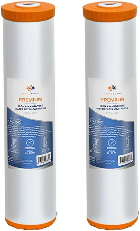 Aquaboon 20 x 4.5 Iron & Manganese Water Filter Cartridge – Reduces Iron & by Aquaboon