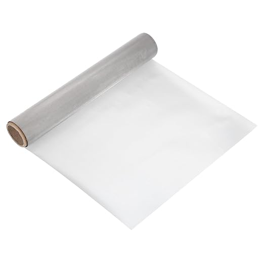 uxcell 200 Mesh 79" x 12" Woven Wire Mesh, 304 Stainless Steel Air Vent Filter by uxcell