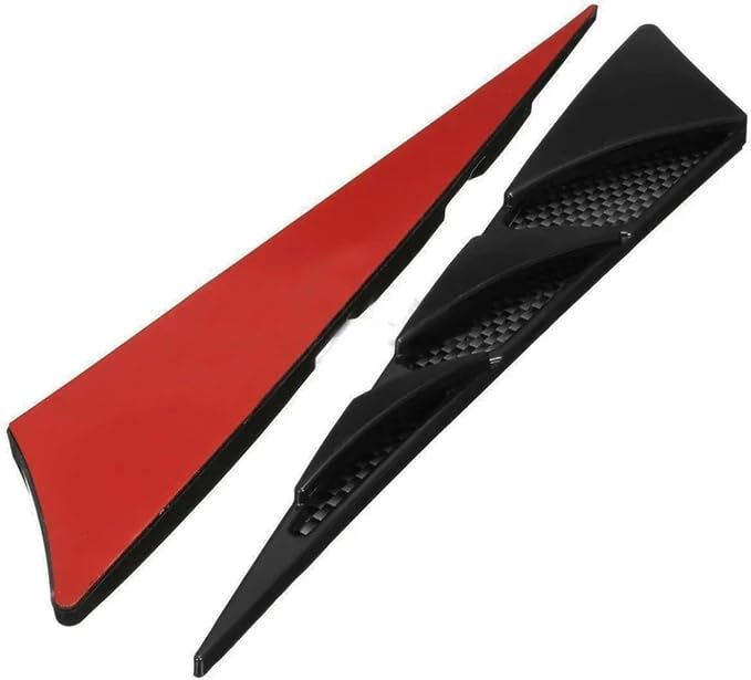 2Pcs Universal Black Cars Auto Vehicle Tuning Air Flow Intake Scoop Bonnet Vent - Image 6