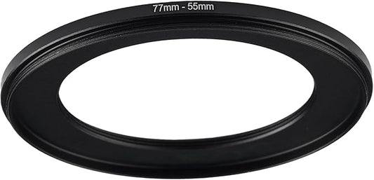 77mm to 55mm Step Up Ring Filter Adapter Black Metal Step up Adapter Rings by Unknown