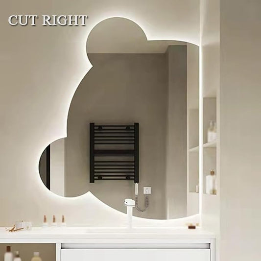 LTSRLL LED Vanity Mirror Cute Bear Decorative Mirror - Image 2