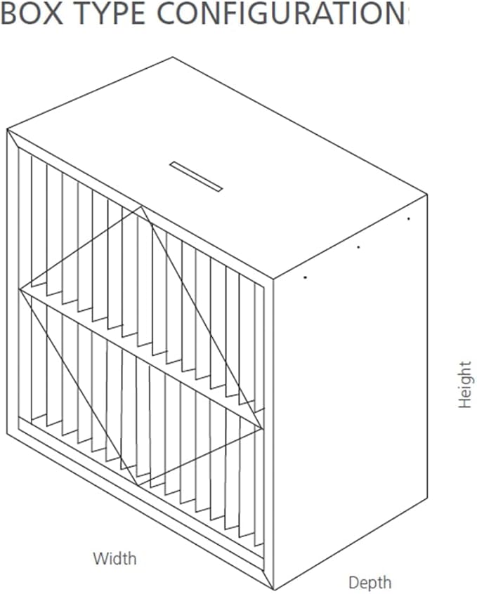 RIGID-PACK 20x20x12 Rigid Box Air Filter – MERV 13/85% ASHRAE HVAC Filter – - Image 7
