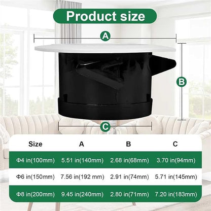 Soffit Vents 8 Inch, Round Exhaust Air Vent Cover - Image 2