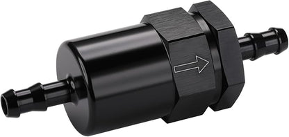 5/16" Billet Inline Fuel Filter 30 Micron Aluminum Black - Image 4