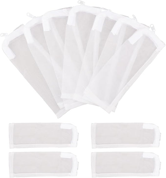 BOXOB 10pcs Aquarium Filter Media Bags, 100 Micron Extra Fine Media Filter by BOXOB