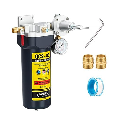 NANPU QC2 3/8" NPT Desiccant Air Dryer by NANPU