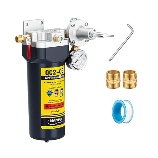 NANPU QC2 1/4" NPT Desiccant Air Dryer by NANPU