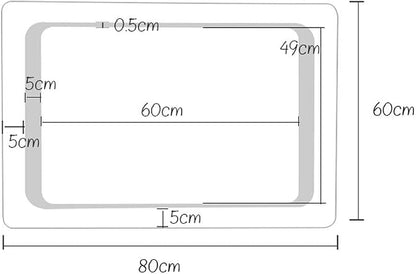 LED Bathroom Mirror with Lights Sensor Switch Illuminated Bathroom Mirror with - Image 5