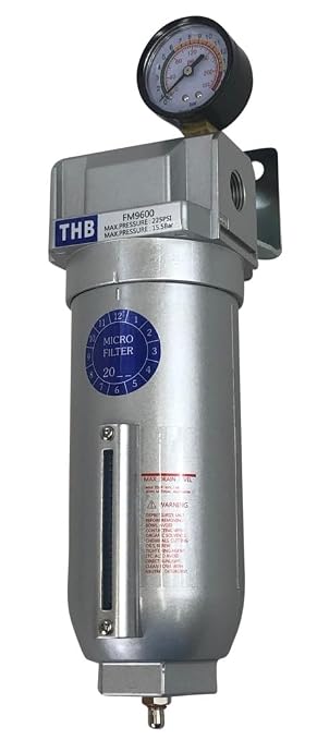 3/4" NPT Industrial Coalescing 0.01u Micron Filter Removes 99.98% of Oil - Image 2