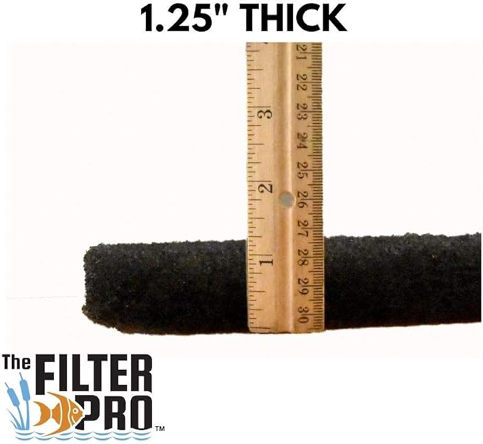 Black Coarse Filter Media, 1.25" Thick, 5 Pack, Ponds or Water Gardens - Image 4