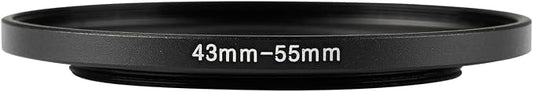 43-55mm Metal Step-Up Ring Adapter Compatible - Image 2