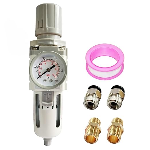 3/8" NPT Air Filter Pressure Regulator Combo Water Separator by Qolekog