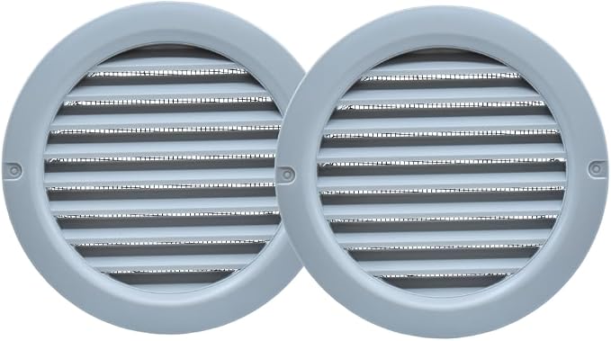 VENTS-US - 4" Round Plastic Light Gray Vent Cover - Compatible with a 4 Inch - Image 6