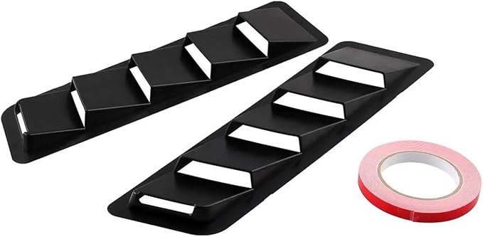 2Pcs Car Hood Vent Trim Louver Air Flow Intake Universal Compatible by Unknown