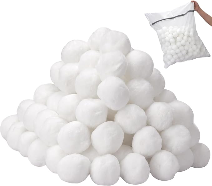 3.08 lbs Pool Filter Balls for Sand Filter Pump, Dry Filter Sand Balls by Catbgz