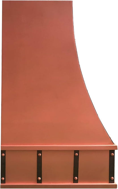 CT Copper Tailor Sloped Copper Vent Hood Island Mount, 1150 CFM Exhaust Fan - Image 4