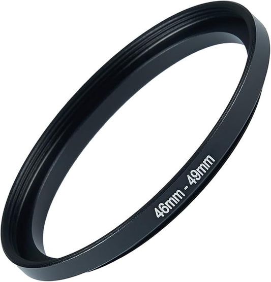 46mm to 49mm Step-up Adapter Rings Filter Adapter Black Metal Step Down Filter by Unknown