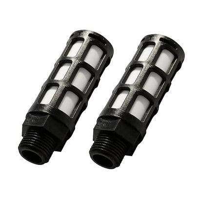 Quickun Plastic Exhaust Air Silencer, 3/4" Air Line Pneumatic Muffler Black Air by VisittheQuickun