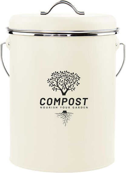 Kitchen Countertop Compost Bin, Odor Resistant Indoor Compost Bin by Holismo