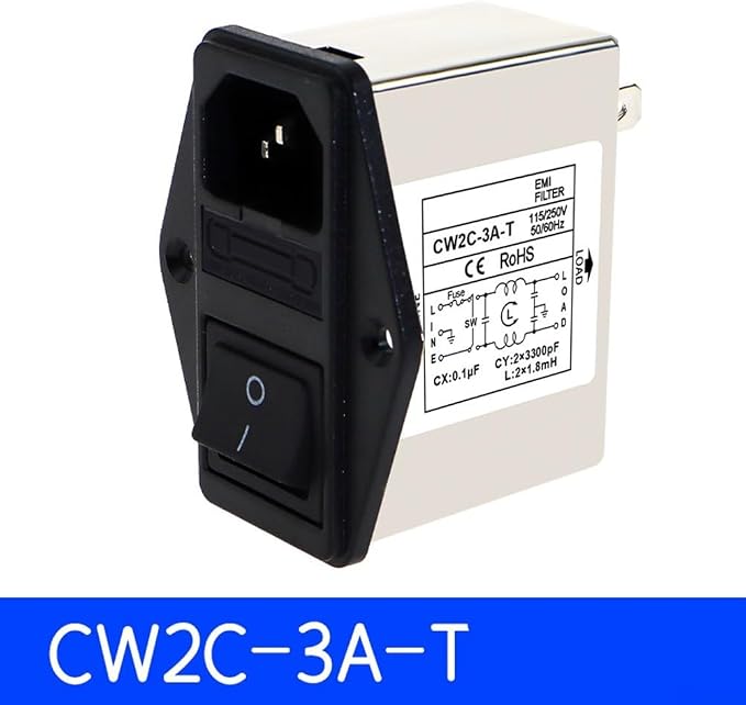IEC Power Filter, Inlet Power Socket, IEC Socket Power Filter - Image 3
