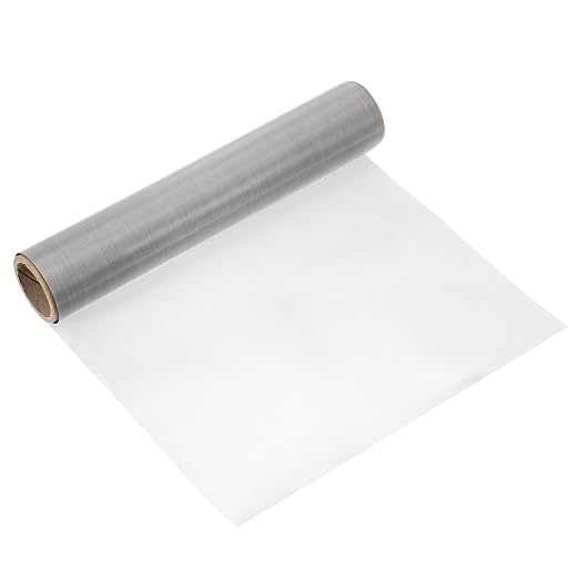 uxcell 250 Mesh 118" x 10" Woven Wire Mesh, 316 Stainless Steel Air Vent Filter by uxcell