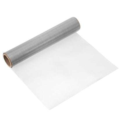 uxcell 250 Mesh 118" x 10" Woven Wire Mesh, 316 Stainless Steel Air Vent Filter by uxcell