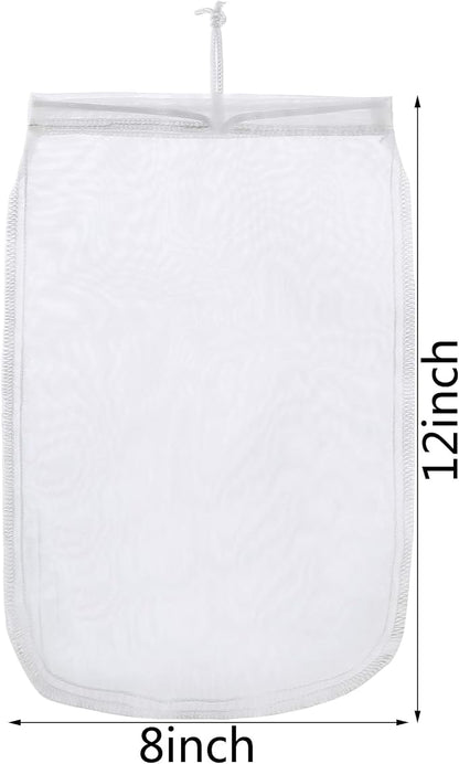 ALEGI Aquarium Filter Media Bag Extra Fine, Reusable 180 Micron Drawstring Mesh - Image 3