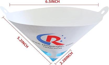 50 Pack of Paint Strainers, Paint Filter Strainer Paper Cone - Image 9