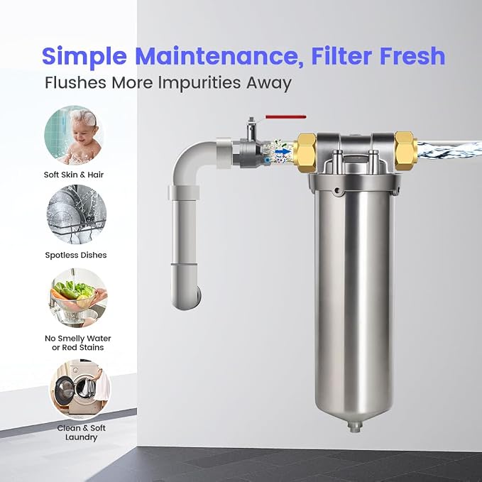 Amwater NSF/ANSI 42 Certification 304 Stainless Steel Filter Housing - Image 5