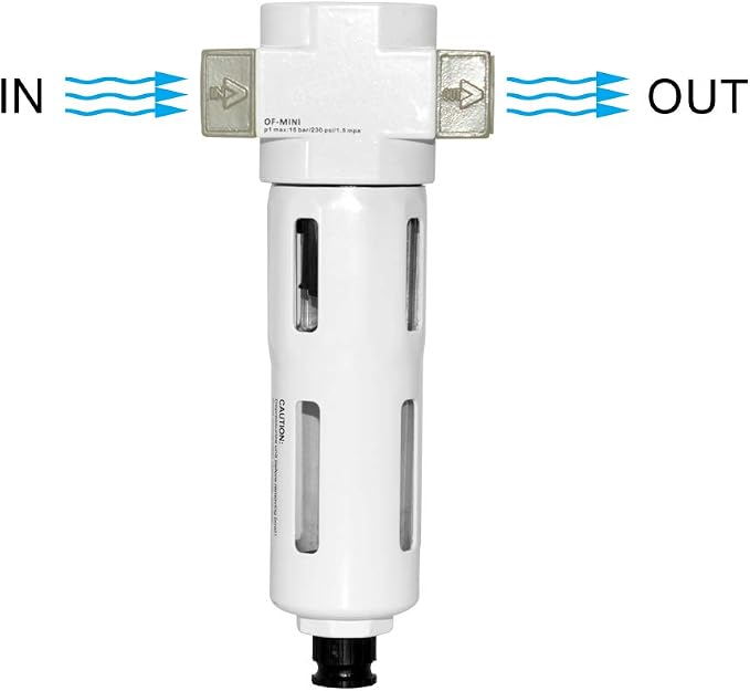 Beduan 1/2" Air in-line Compressed Particulate Filter, Moisture Water Trap - Image 5