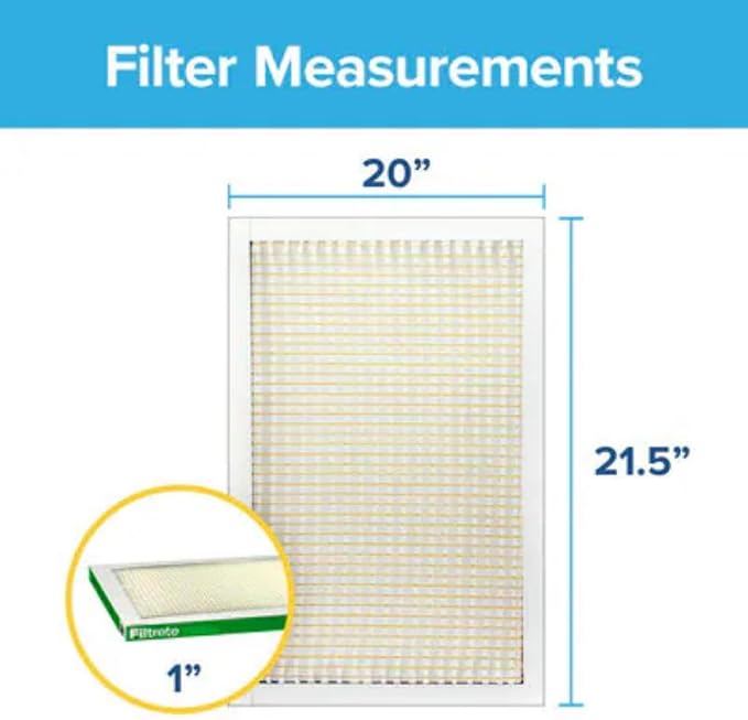 Filtrete 20x21.5x1 AC Furnace Air Filter, MERV 8, MPR 700, Tough on Pollen - Image 2