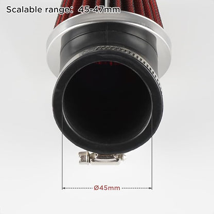 Evermotor Motorcycle Air Filter, 45mm 46mm 47mm Vent Cleaner - Image 7