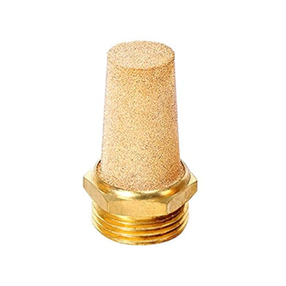 Beduan 3 Pcs Pneumatic Brass Exhaust Muffler Filter, 3/8" Male Thread Hex - Image 5