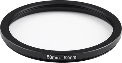 58mm Lens to 52mm Camera Lens Adapter 58mm to 52mm Step Down Ring Adapter Ring - Image 2