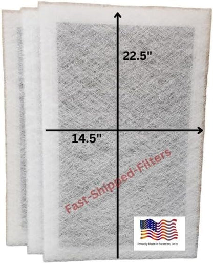 Fast-Shipped-Filters 3 Pack 16x25 Replacement Filter Pads Designed to Fit by Unknown