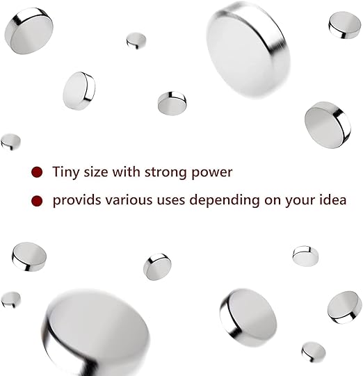 rhinocats 80Pcs Small Round Magnets, 6x3mm Mini Rare Earth Magnets - Image 6