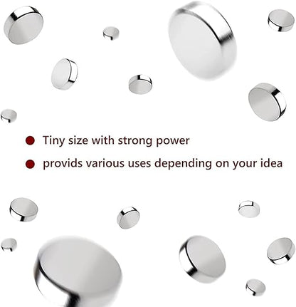 rhinocats 80Pcs Small Round Magnets, 6x3mm Mini Rare Earth Magnets - Image 6