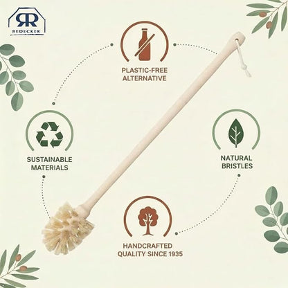 REDECKER Extra Long Bottle Brush Cleaner: Durable Horsehair and Beechwood Handle - Image 7