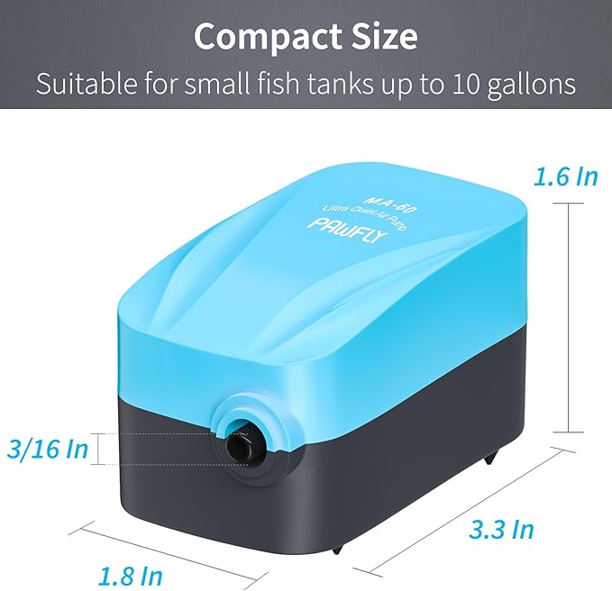 Pawfly Aquarium Compact Air Pump - Image 2