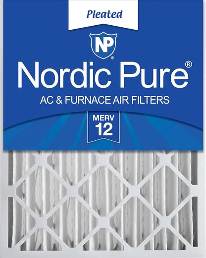 Nordic Pure 18x24x4 Pleated MERV 12 Air Filter 1 Pack by NordicPure