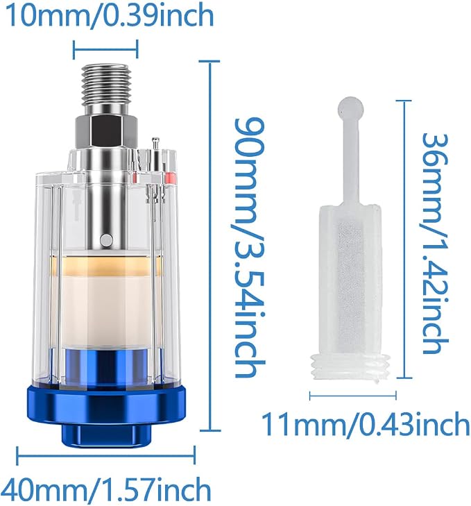 3 Pcs Mini in-Line Air Filter Water Oil Separator - Image 6
