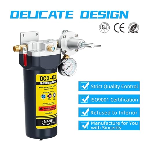 NANPU QC2 1/4" NPT Desiccant Air Dryer - Image 5