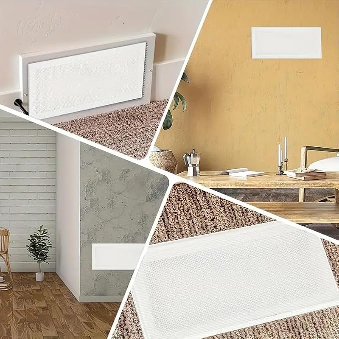 4 PCS White Magnetic Vent Covers -5"x11" Magnetic Air Vent Screen - Image 5
