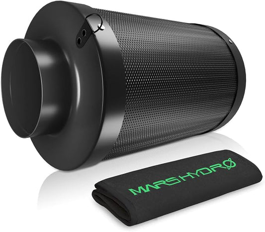 MARS HYDRO 4 Inch Carbon Filter, Inline Air Filter Odor Control by MARSHYDRO
